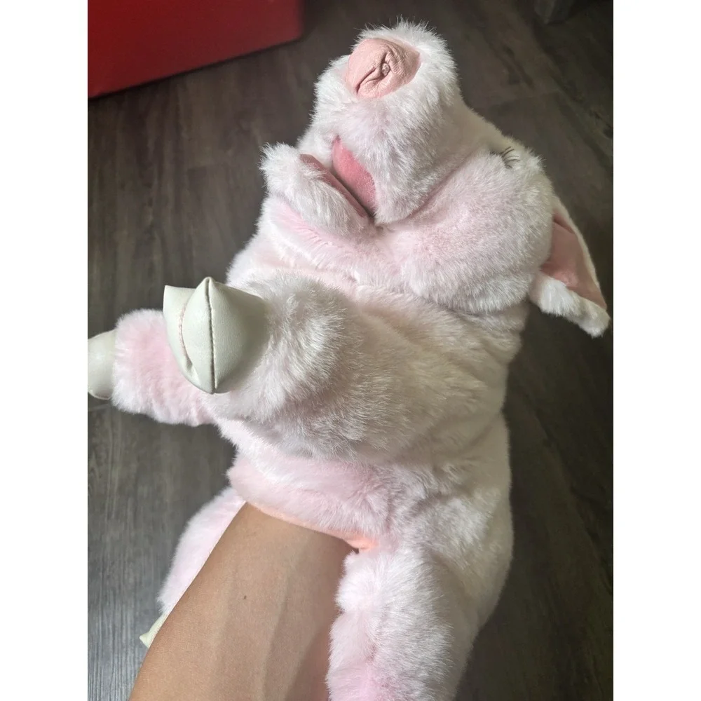 Vintage GUND 1987 Pink Pig Plush Collector's Classic Hand Puppet / Stuffed To